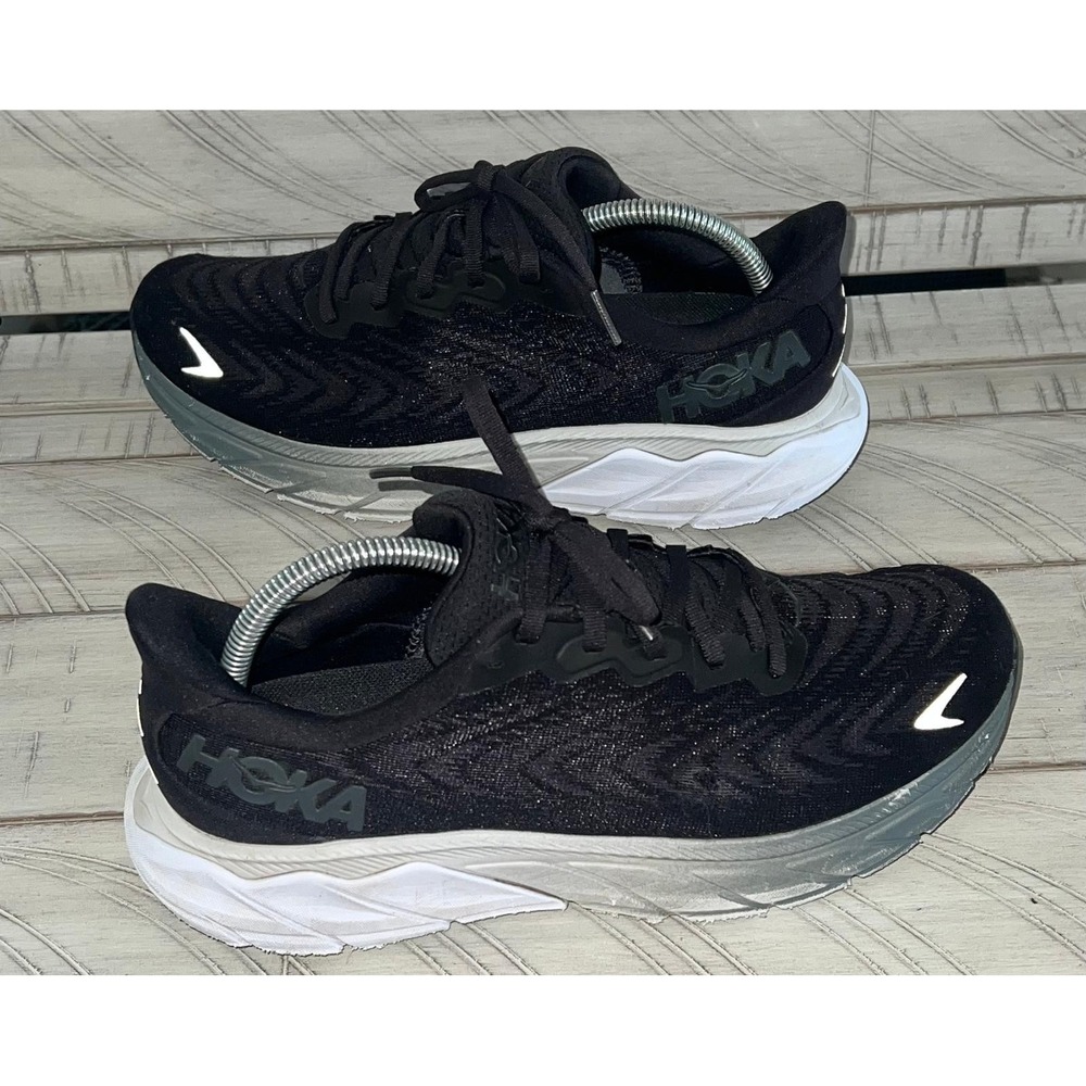 HOKA One One ARAHI 6 Black White Running Walking Men's Size 8D